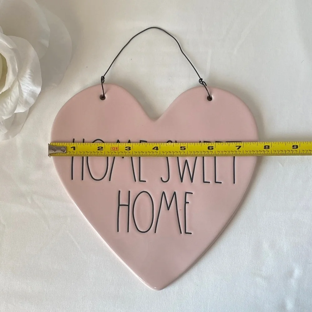 Rae Dunn Pink Heart Wall Art 'Home Sweet Home'